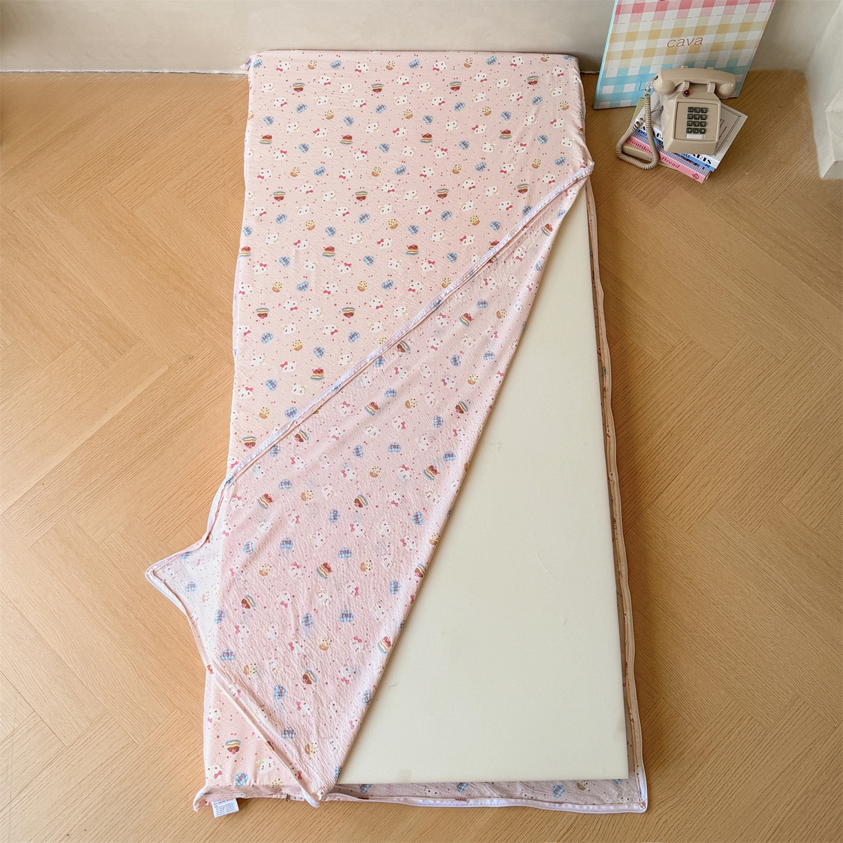 91家纺网 家纺一手货源 找家纺 （总）多品家纺 2025新款超柔双层纱学生宿舍单品床垫套