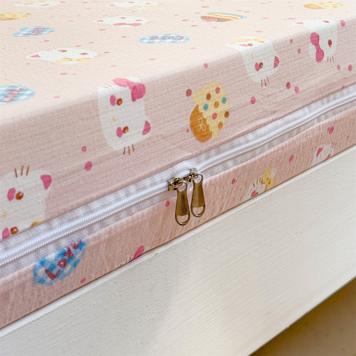 91家纺网 家纺一手货源 找家纺 （总）多品家纺 2025新款超柔双层纱学生宿舍单品床垫套