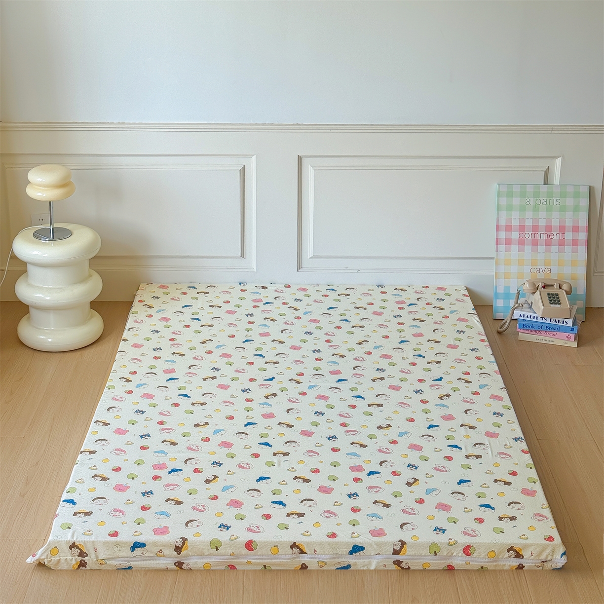 91家纺网 家纺一手货源 找家纺 多品家纺 2025新款超柔双层纱大床单品床垫套 魔法新新