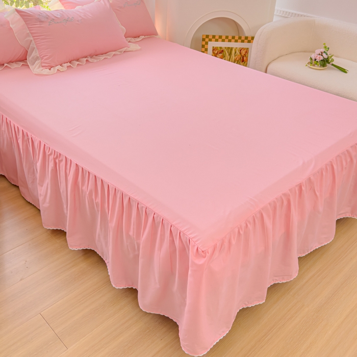 91家纺网 家纺一手货源 找家纺 花香四季家纺2025新款【纯棉】春熙系列四件套 春熙-粉