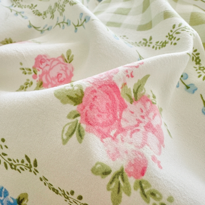 91家纺网 家纺一手货源 找家纺 芷凡家纺 2025新款A类加厚超柔水洗棉花边款韩式四件套 法式小香