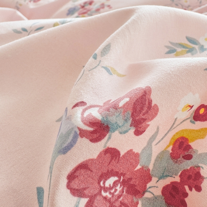 91家纺网 家纺一手货源 找家纺 芷凡家纺 2025新款A类加厚超柔水洗棉花边款韩式四件套 夕颜