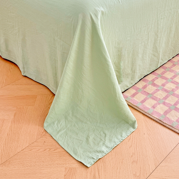 91家纺网 家纺一手货源 找家纺 芷凡家纺 2025新款A类加厚超柔水洗棉花边款韩式四件套 郁金香