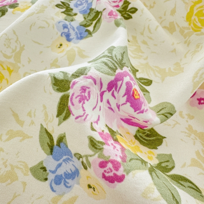 91家纺网 家纺一手货源 找家纺 芷凡家纺 2025新款A类加厚超柔水洗棉花边款韩式四件套 月影花开