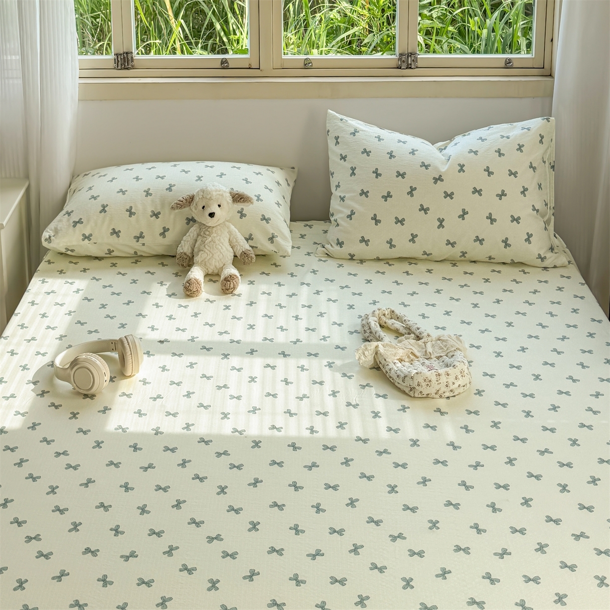 91家纺网 家纺一手货源 找家纺 （总）多品家纺 2025新款超柔双层纱大床单品床垫套