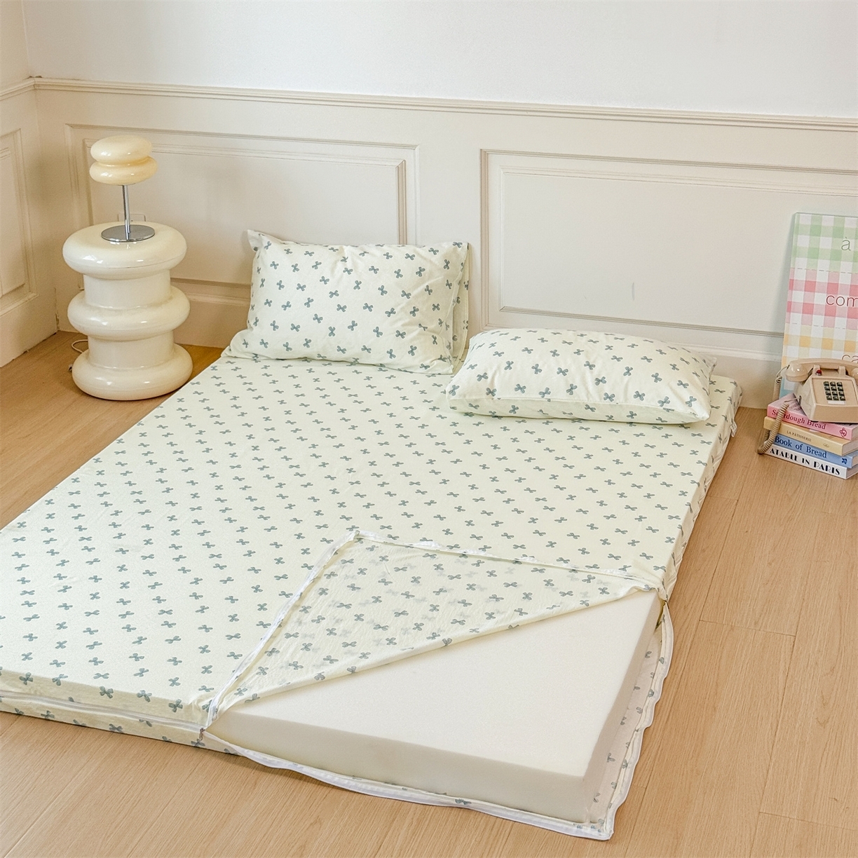 91家纺网 家纺一手货源 找家纺 （总）多品家纺 2025新款超柔双层纱大床单品床垫套