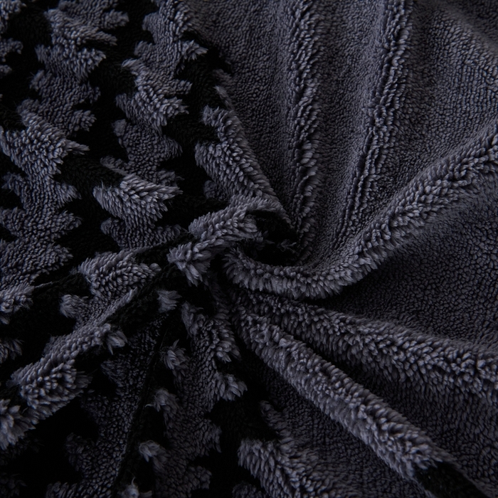 91家纺网 家纺一手货源 找家纺 馨米莱家纺 2025新款双层阳离子塔芙绒复台毯 深灰色