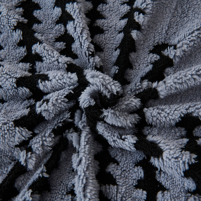 91家纺网 家纺一手货源 找家纺 馨米莱家纺 2025新款双层阳离子塔芙绒复台毯 雾蓝