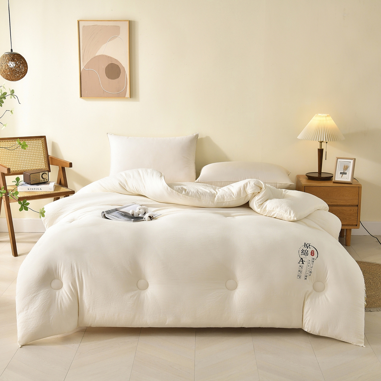 91家纺网 家纺一手货源 找家纺 （总）初相识被业 2025新款直播热款超柔水洗棉冬被原棉大豆被纤维被夏凉被春秋被冬被被子被芯