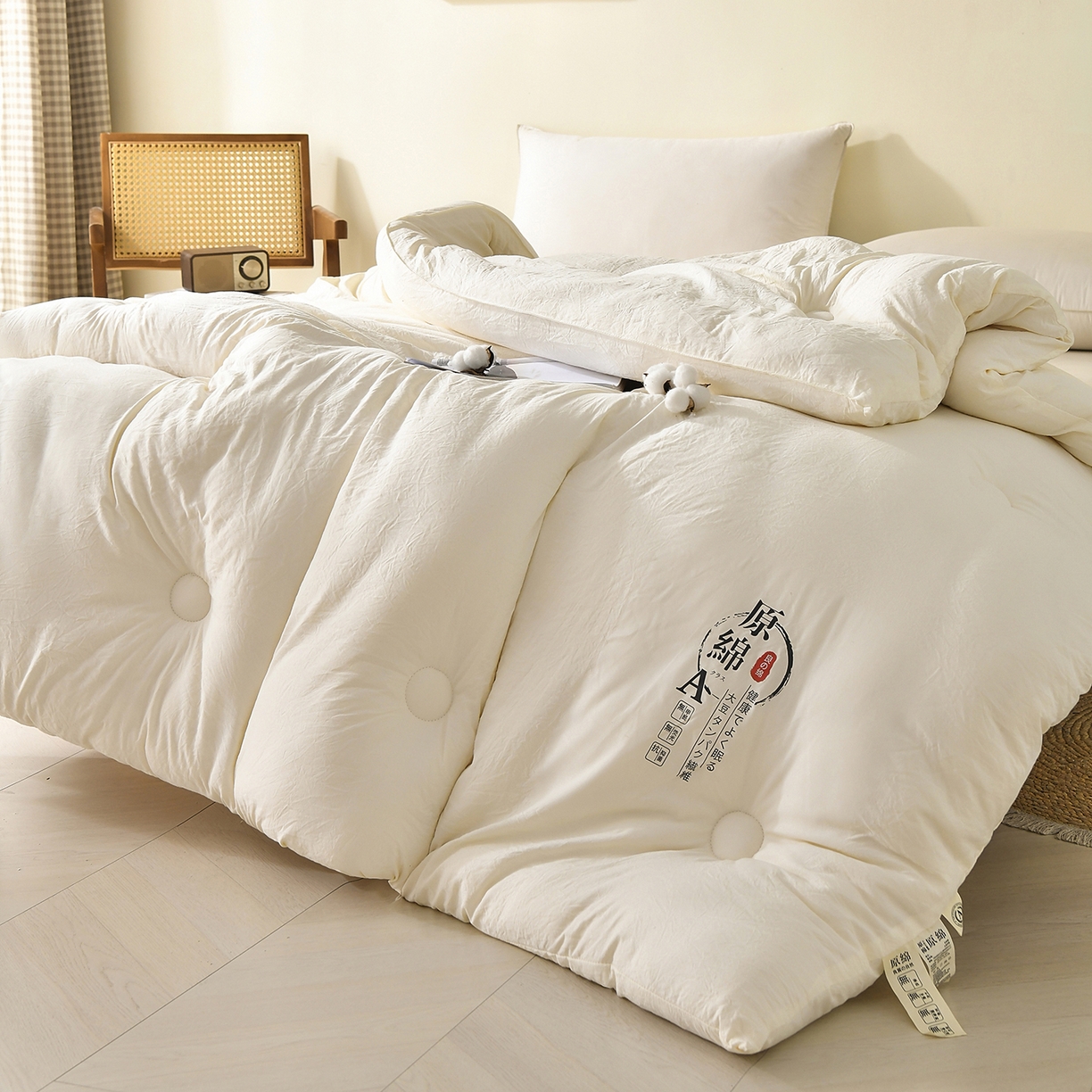 91家纺网 家纺一手货源 找家纺 （总）初相识被业 2025新款直播热款超柔水洗棉冬被原棉大豆被纤维被夏凉被春秋被冬被被子被芯