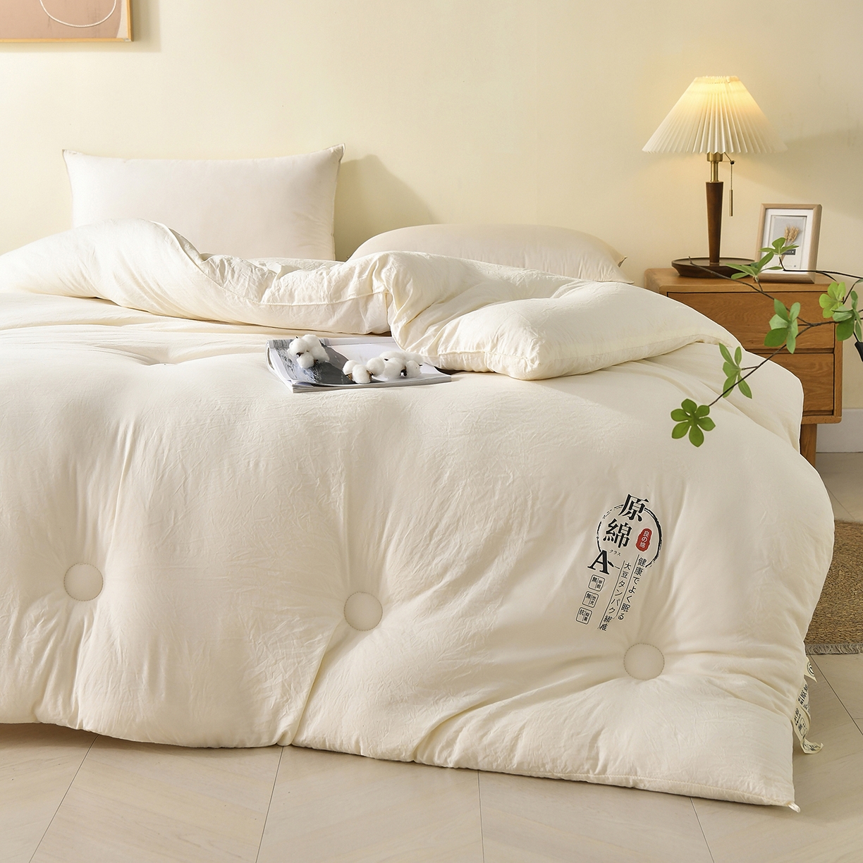 91家纺网 家纺一手货源 找家纺 （总）初相识被业 2025新款直播热款超柔水洗棉冬被原棉大豆被纤维被夏凉被春秋被冬被被子被芯