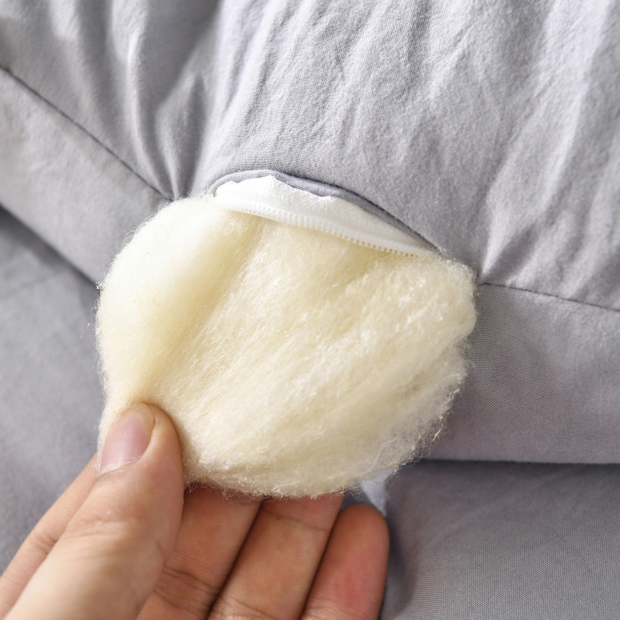 91家纺网 家纺一手货源 找家纺 初相识被业 2025新款直播热款超柔水洗棉冬被原棉大豆被纤维被夏凉被春秋被冬被被子被芯 灰色