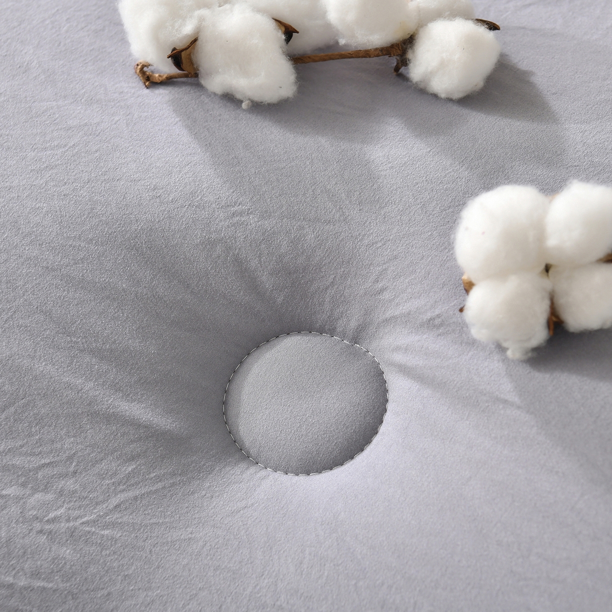 91家纺网 家纺一手货源 找家纺 初相识被业 2025新款直播热款超柔水洗棉冬被原棉大豆被纤维被夏凉被春秋被冬被被子被芯 灰色