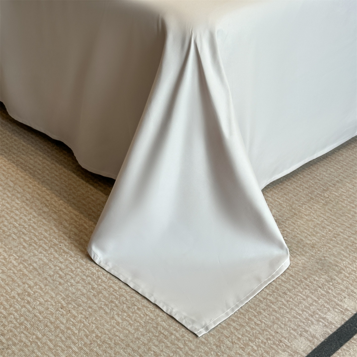 91家纺网 家纺一手货源 找家纺 小久久（小九九） 2025新款亲肤水洗棉刺绣满绣四件套 可爱猫-天蓝+山灰