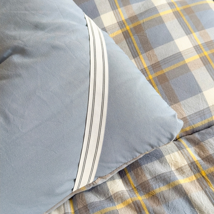 91家纺网 家纺一手货源 找家纺 美尔惠家纺 2025新款无印风100%A类色织水洗棉学生宿舍床垫床褥上下铺床可折叠可水洗学生床垫床褥子 简兮兰