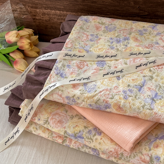 91家纺网 家纺一手货源 找家纺 优承佳生活馆 2025新款双层纱印花花边款四件套（提供买家秀） 繁梦蔷薇园-花边款