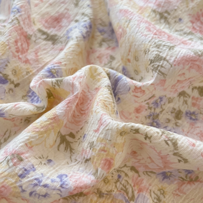 91家纺网 家纺一手货源 找家纺 优承佳生活馆 2025新款双层纱印花花边款四件套（提供买家秀） 繁梦蔷薇园-花边款