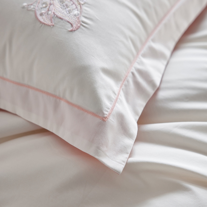 91家纺网 家纺一手货源 找家纺 （总）千朵森 2025新款A类长绒棉刺绣四件套-悠悠芳草