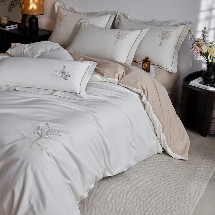 91家纺网 家纺一手货源 找家纺 千朵森 2025新款A类长绒棉刺绣四件套-悠悠芳草 悠悠芳草—金