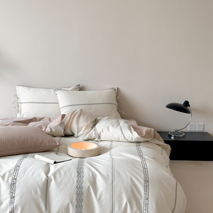 91家纺网 家纺一手货源 找家纺 （总）旷野2025新款全棉A类色织提花四件套