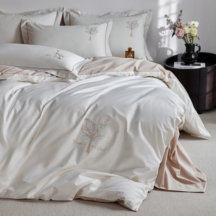 91家纺网 家纺一手货源 找家纺 千朵森 2025新款A类长绒棉刺绣四件套-悠悠芳草 悠悠芳草—金