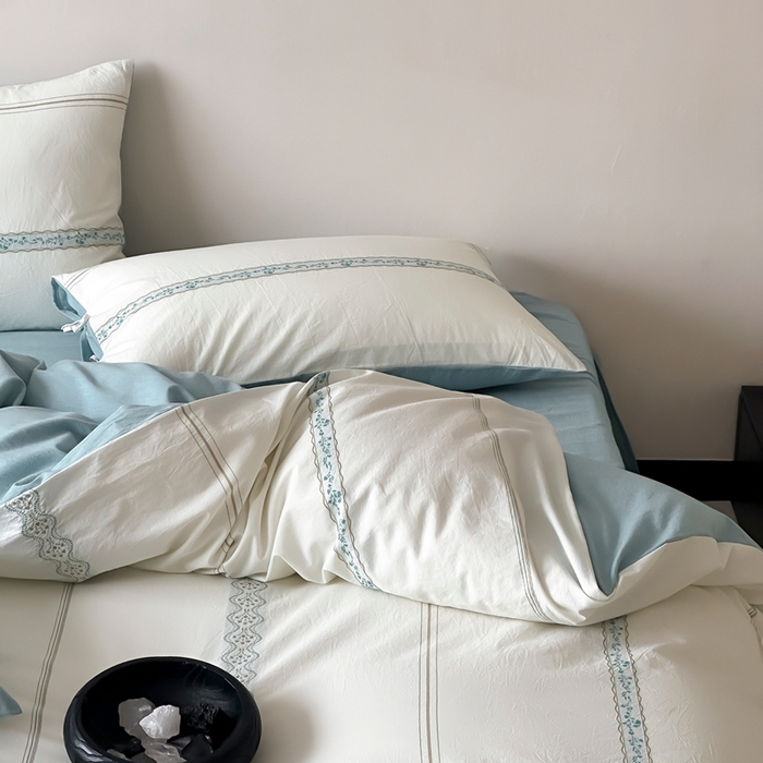 91家纺网 家纺一手货源 找家纺 （总）旷野2025新款全棉A类色织提花四件套