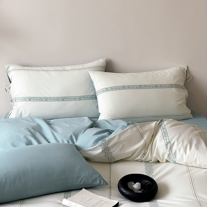 91家纺网 家纺一手货源 找家纺 （总）旷野2025新款全棉A类色织提花四件套