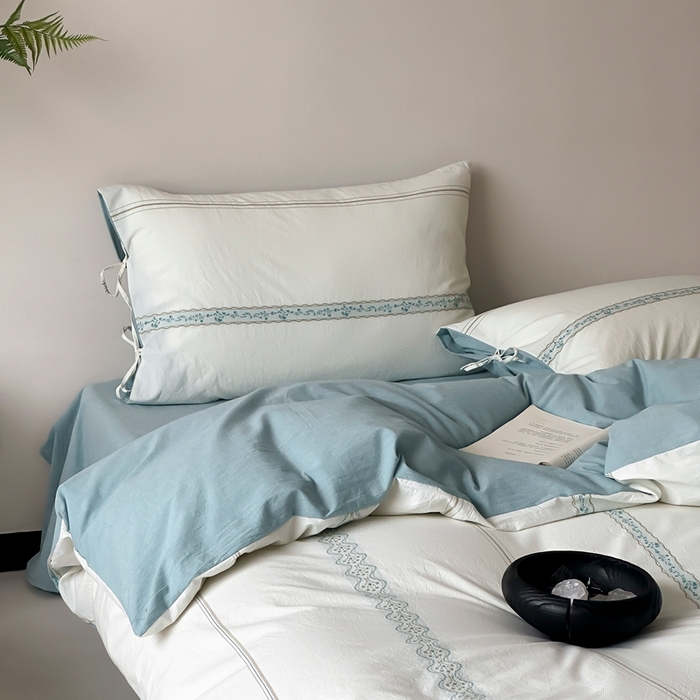 91家纺网 家纺一手货源 找家纺 （总）旷野2025新款全棉A类色织提花四件套