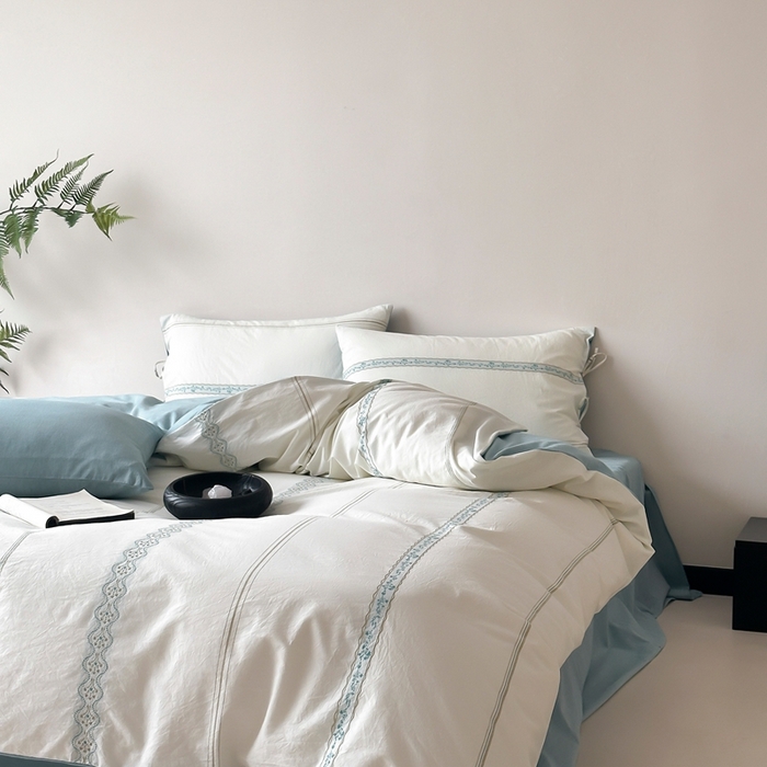 91家纺网 家纺一手货源 找家纺 （总）旷野2025新款全棉A类色织提花四件套