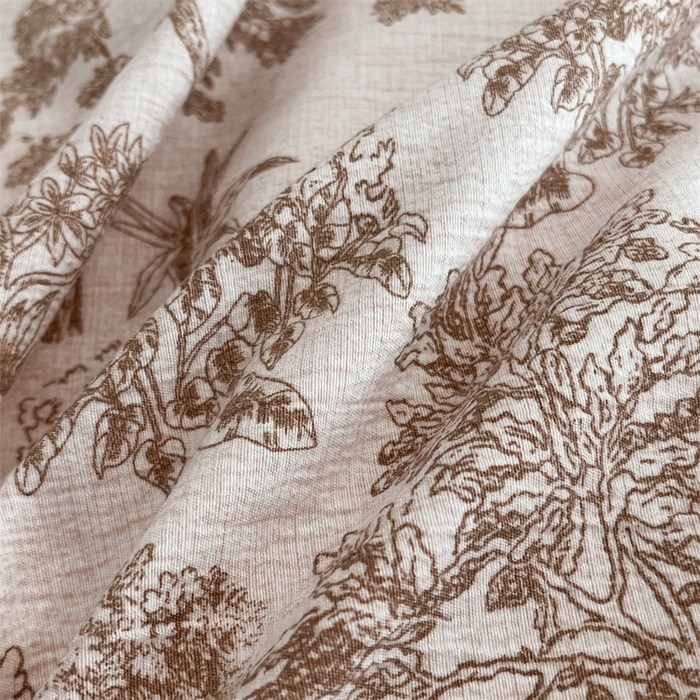 91家纺网 家纺一手货源 找家纺 梦舒羽 2025新款原麻纽扣四件套加厚被套床单宿舍双人床仿亚麻套件 水木年华