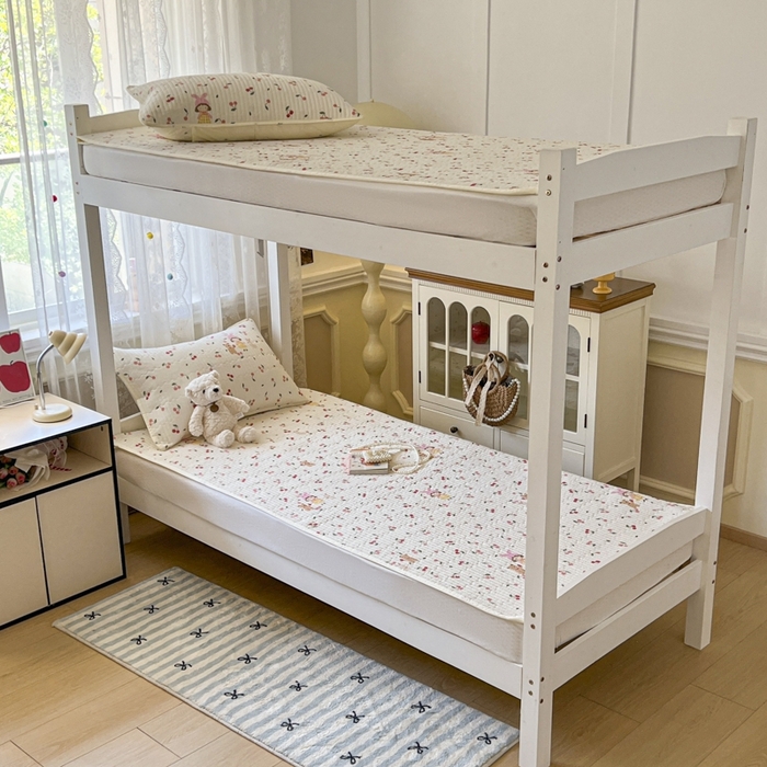 91家纺网 家纺一手货源 找家纺 舒居家纺 2025新款学生高温酵素砂洗双面全棉纯棉床盖 花季少女