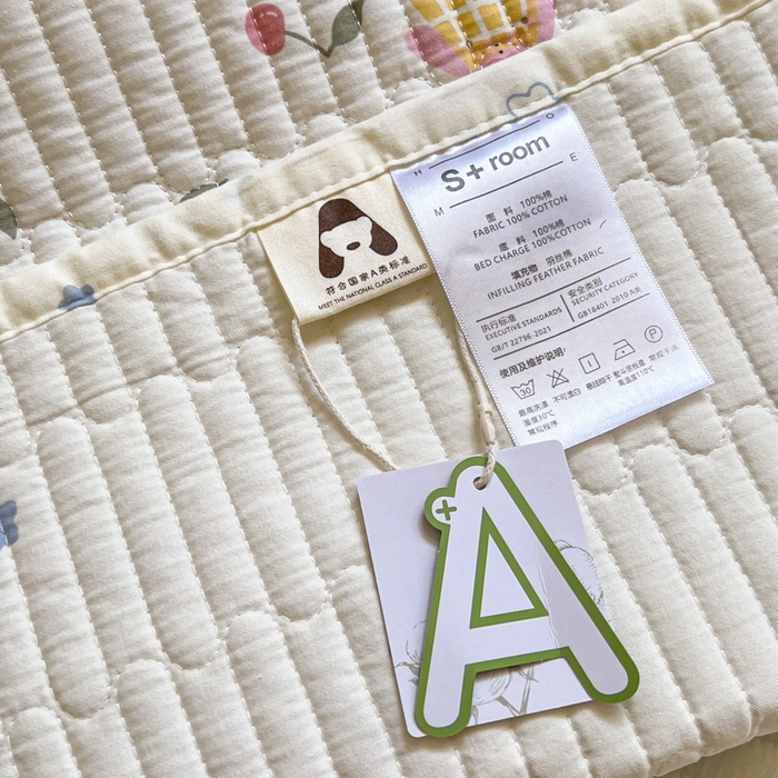 91家纺网 家纺一手货源 找家纺 舒居家纺 2025新款学生高温酵素砂洗双面全棉纯棉床盖 花季少女