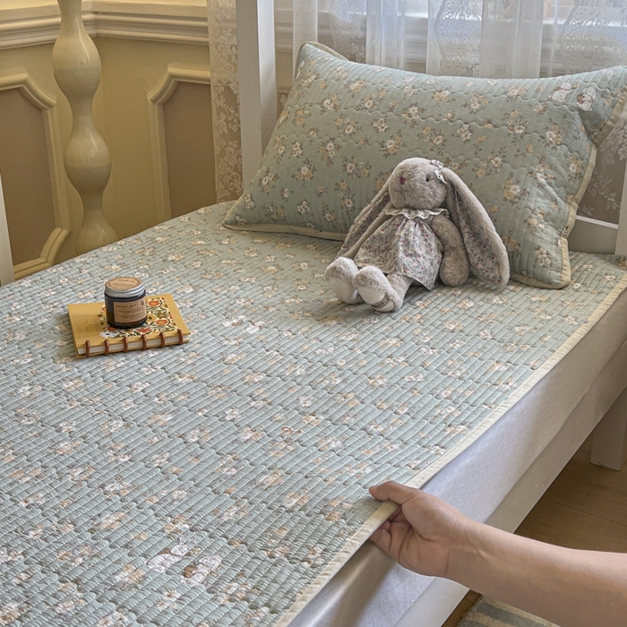 91家纺网 家纺一手货源 找家纺 （总）舒居家纺 2025新款学生高温酵素砂洗双面全棉纯棉床盖