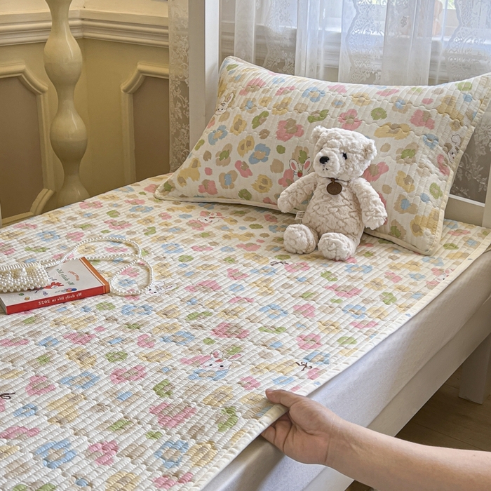 91家纺网 家纺一手货源 找家纺 （总）舒居家纺 2025新款学生高温酵素砂洗双面全棉纯棉床盖