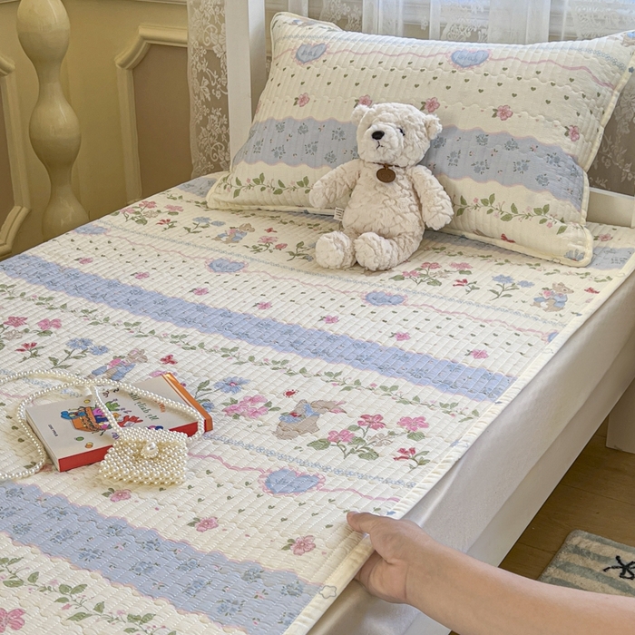 91家纺网 家纺一手货源 找家纺 （总）舒居家纺 2025新款学生高温酵素砂洗双面全棉纯棉床盖