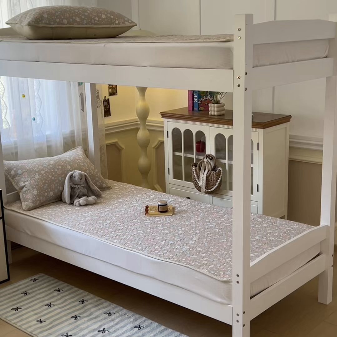 91家纺网 家纺一手货源 找家纺 舒居家纺 2025新款学生高温酵素砂洗双面全棉纯棉床盖 花开无声咖