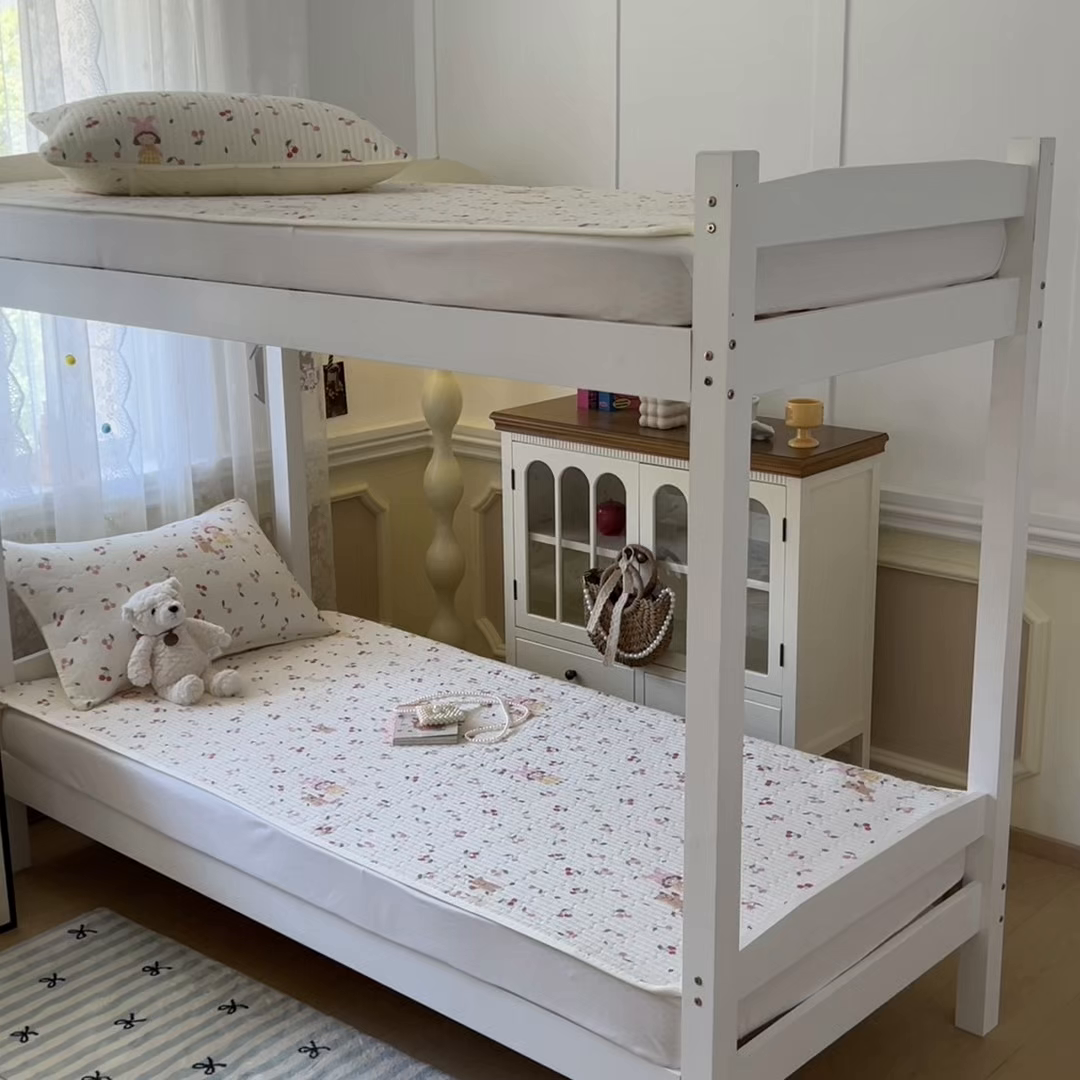 91家纺网 家纺一手货源 找家纺 舒居家纺 2025新款学生高温酵素砂洗双面全棉纯棉床盖 花季少女