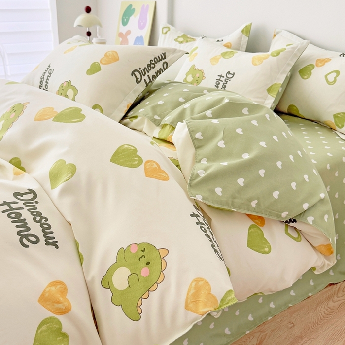 91家纺网 家纺一手货源 找家纺 （总）简冠家纺 2025新款印花植物羊绒磨毛四件套