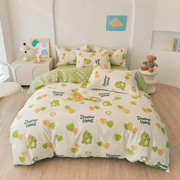 91家纺网 家纺一手货源 找家纺 汇总 简冠家纺 2025直播爆款北欧风亲肤植物羊绒磨毛四件套