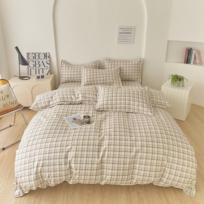 91家纺网 家纺一手货源 找家纺 汇总 简冠家纺 2025直播爆款北欧风亲肤植物羊绒磨毛四件套