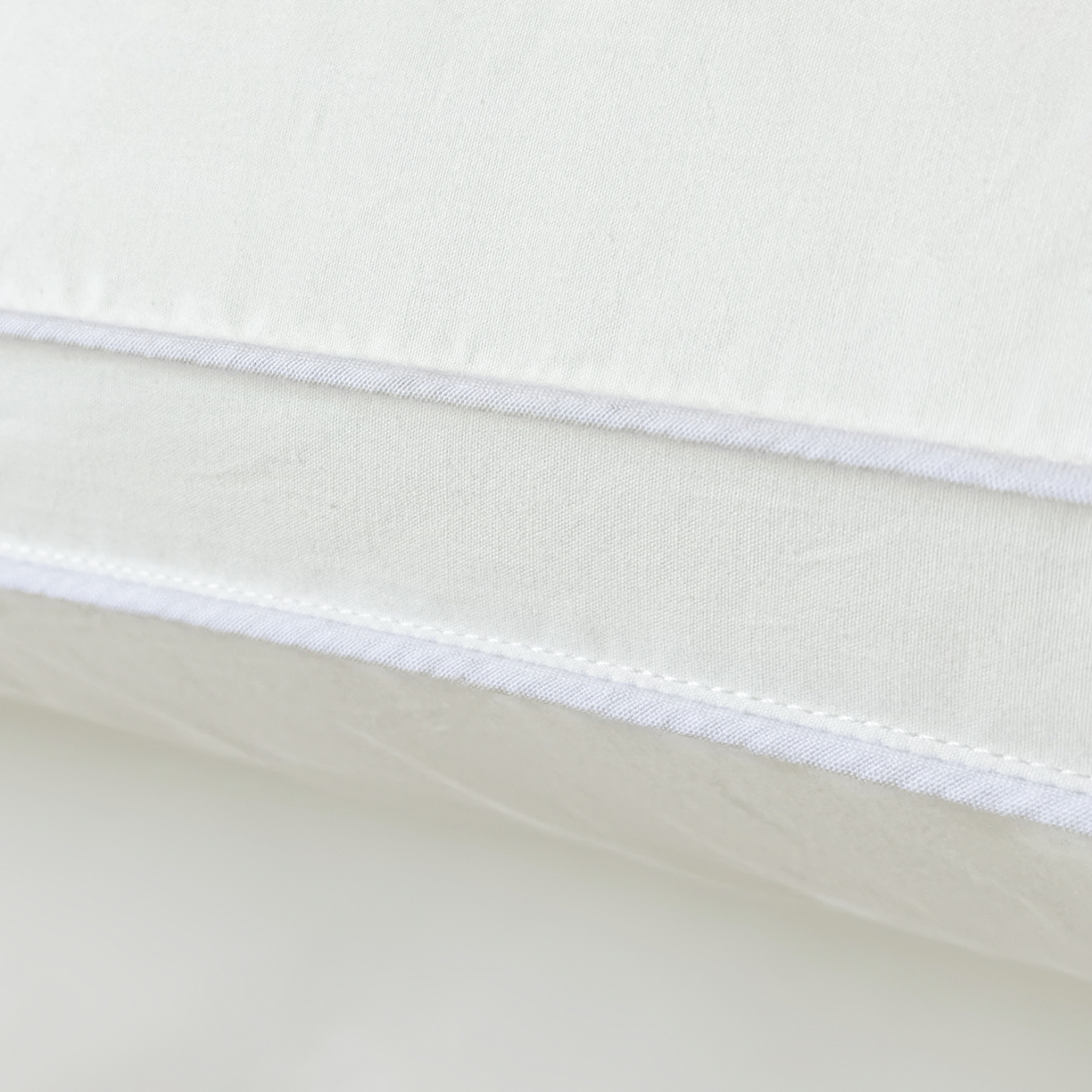 91家纺网 家纺一手货源 找家纺 泰迪爱兰Teddy  2026新款全棉立体压边款3D 大片羽丝绒 枕芯 低枕  650g