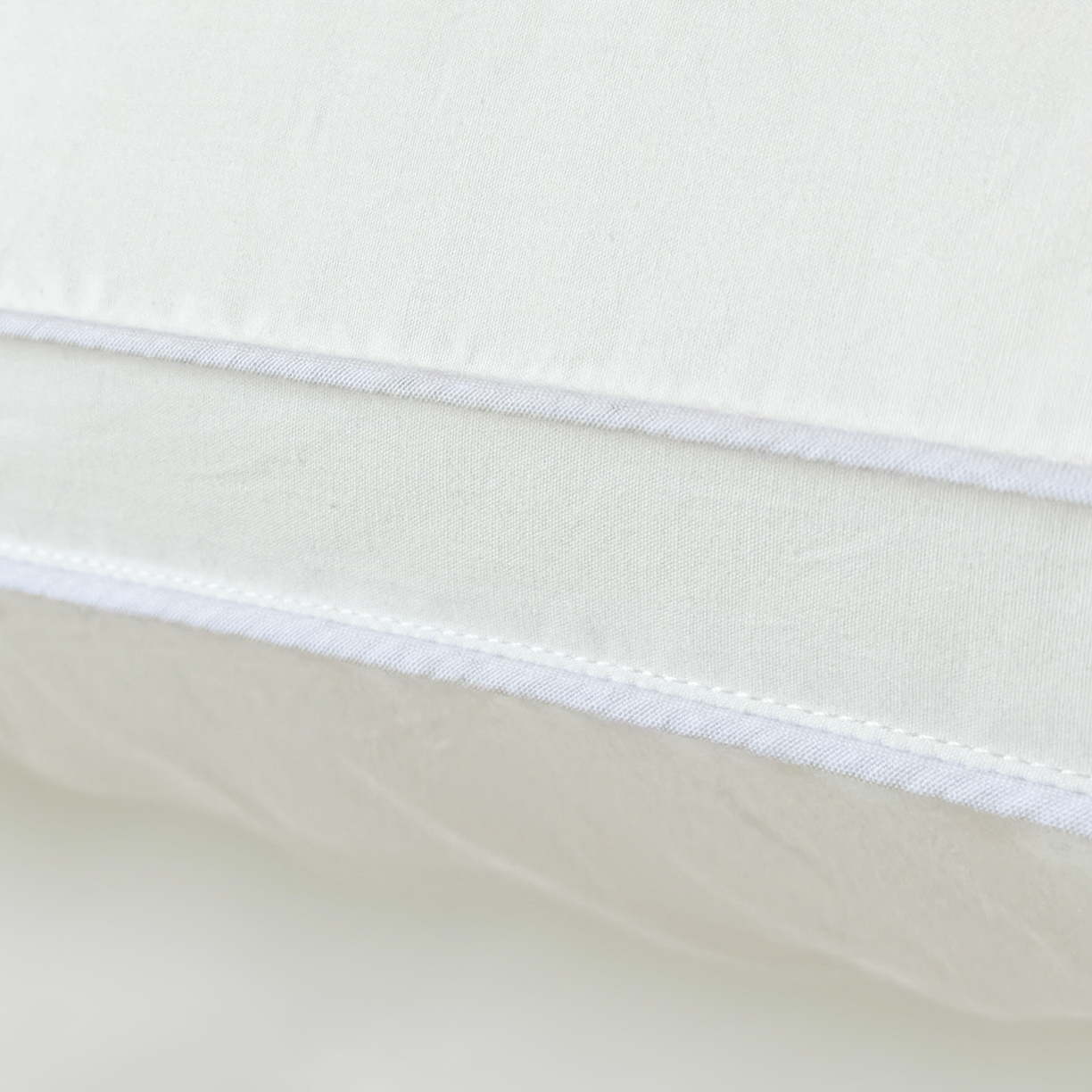 91家纺网 家纺一手货源 找家纺 泰迪爱兰Teddy  2026新款全棉立体压边款3D 大片羽丝绒 枕芯 高枕  850g