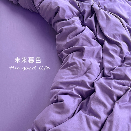 思诺羽床笠 2025新款水洗棉四件套 未来暮色