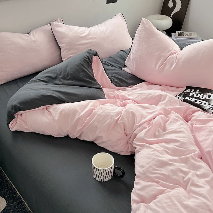 91家纺网 家纺一手货源 找家纺 （总）思诺羽床笠 2025新款水洗棉四件套