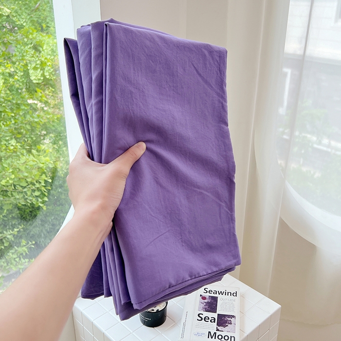 91家纺网 家纺一手货源 找家纺 思诺羽床笠 2025新款水洗棉四件套 未来暮色