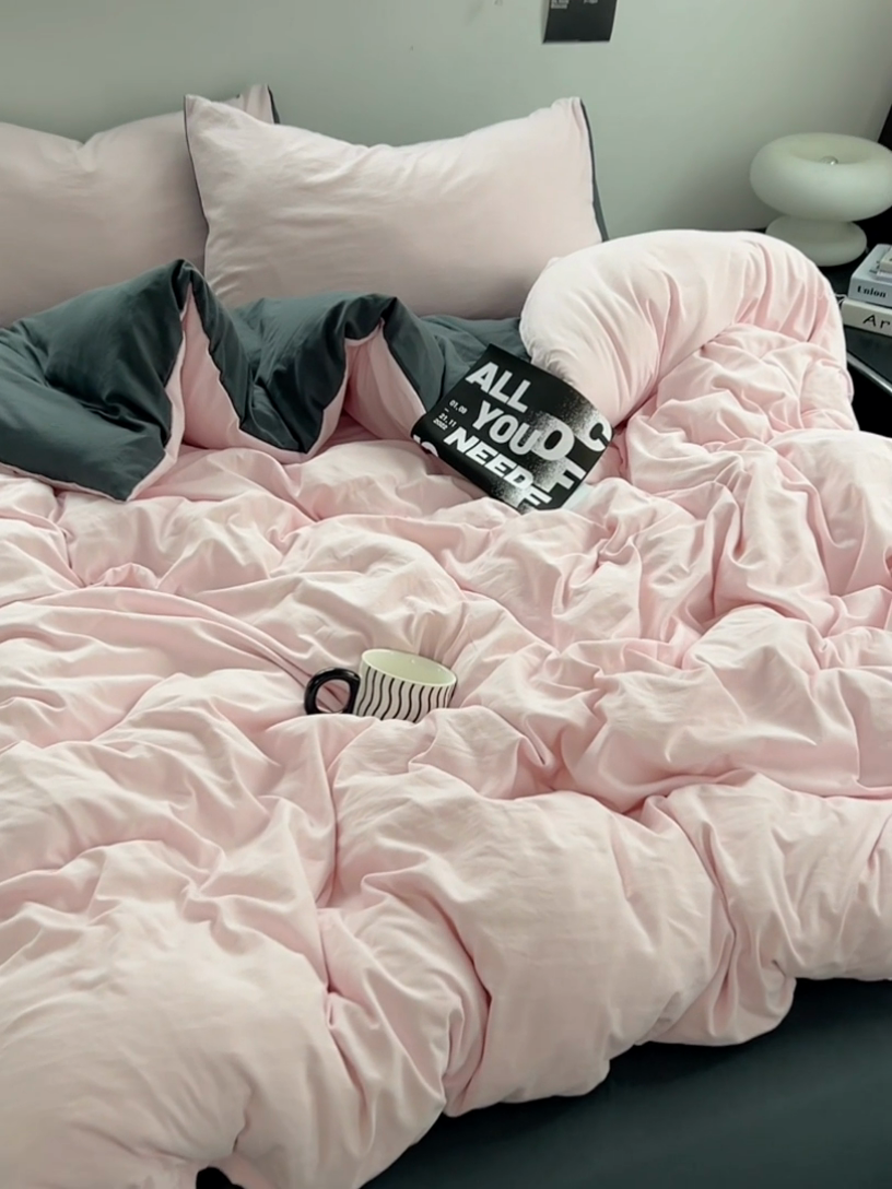 91家纺网 家纺一手货源 找家纺 （总）思诺羽床笠 2025新款水洗棉四件套