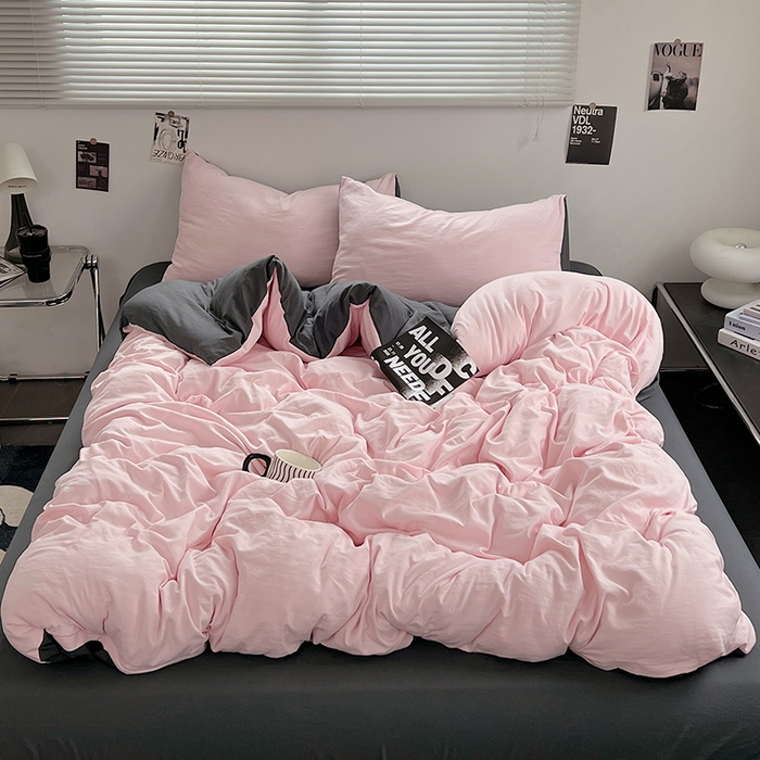 91家纺网 家纺一手货源 找家纺 （总）思诺羽床笠 2025新款水洗棉四件套