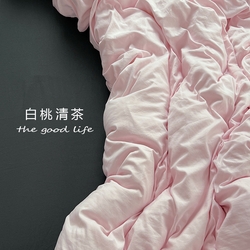 91家纺网 家纺一手货源 找家纺 （总）思诺羽床笠 2025新款水洗棉四件套,白桃清茶,海盐可可白,焦糖布丁,焦糖玛奇朵,克莱因蓝,罗兰紫拼灰,莓莓巧芯,抹茶奶盖,奶油椰子灰,柔雾粉灰,深夜紫,树莓奶白,未来暮色,雾霾灰,薰衣草淡黄,胭脂红,芝士海盐