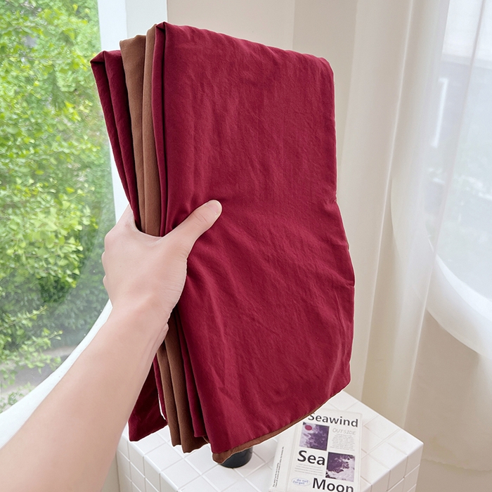 91家纺网 家纺一手货源 找家纺 思诺羽床笠 2025新款水洗棉四件套 莓莓巧芯