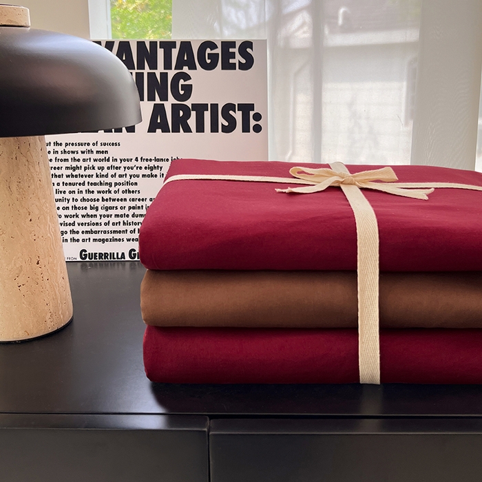 91家纺网 家纺一手货源 找家纺 思诺羽床笠 2025新款水洗棉四件套 莓莓巧芯